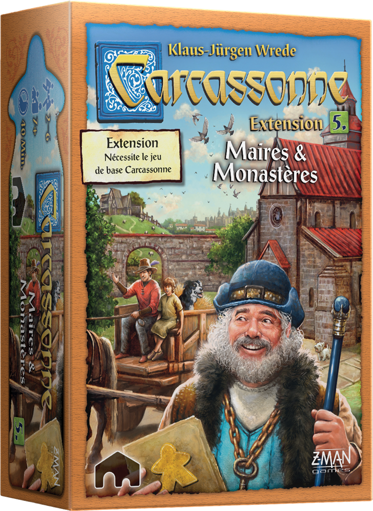 Carcassonne : Maire et Monastères (nouveau design)